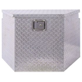 29inch Aluminum Tool Box,heavy Duty Truck Bed Tool Box,outdoor Trailer Pickup Storage Tool Box,RV Storage Organizer,underbody Box W Lock Keys,silver,