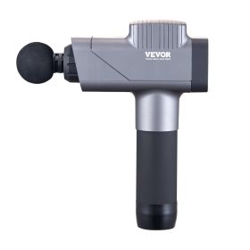 VEVOR Massage Gun Deep Tissue, Percussion Muscle Massager For Athletes - With 8 Speed Levels & 6 Massage Heads, 16V 2500mAh Batteries, Handheld  Massa