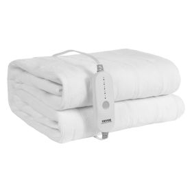 VEVOR Heated Mattress Pad 54x75 In Full Electric Warmer Coral Fleece Auto Off