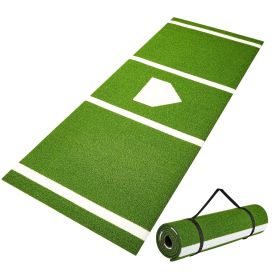 VEVOR Baseball Softball Hitting Batting Mat,  Indoor Outdoor Softball Mat, Lined & Foam Backing Anti-Slip Anti-Fade Softball Training Aid, Portable Pr