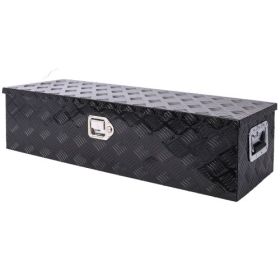 39inch Aluminum Tool Box,heavy Duty Truck Bed Tool Box,outdoor Trailer Pickup Storage Tool Box,RV Storage Organizer,underbody Box W Lock Keys,black 39
