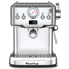 20 Bar Professional Espresso Machine With Milk Frother, Single & Double Shot, ESE Pod Compatible, Visual Display Of Pressure, Removable Water Tank For (Option: KFJ9818)